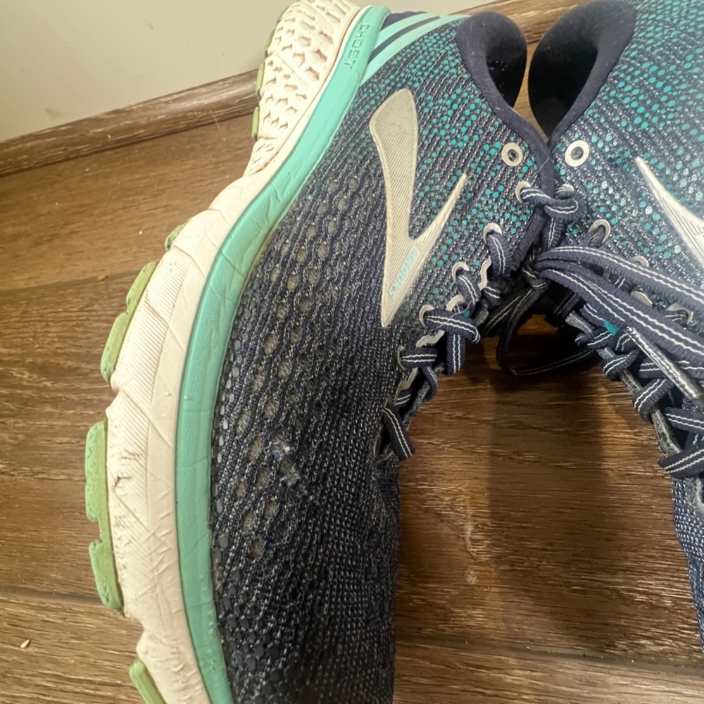 Brooks Ghost 11 Women's Running Shoes Navy/teal Size 10 - Picture 6 of 10